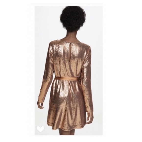 Ramy Brook Hallie Sequins Dress in BLACK. - Picture 3 of 10